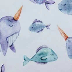 Bio Jersey Sea Animals White -Angebote Stoffbiotop Store Sea Animals white Bio Jersey 2054 2