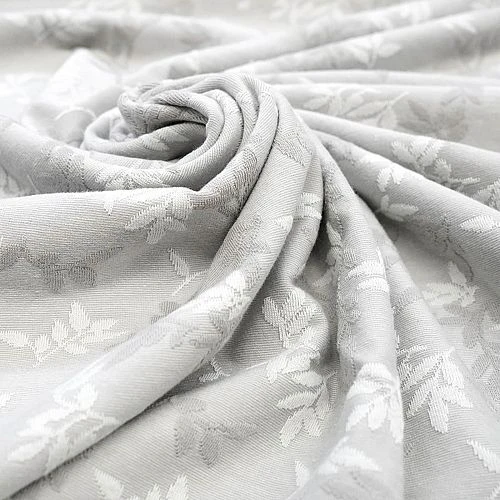 Bio Relief Strickjacquard Shiny Leaves Platin Von Stoffonkel 4 Bio Relief Strickjacquard Shiny Leaves Platin Von Stoffonkel – Bild 4