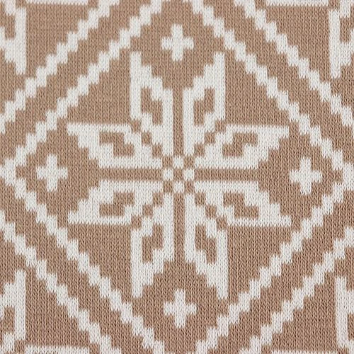 Bio Strickjacquard Snowflake In Oatmilk Von Stoffonkel 3 Bio Strickjacquard Snowflake In Oatmilk Von Stoffonkel – Bild 3