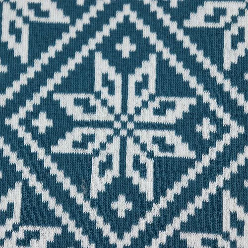 Bio Strickjacquard Snowflake In Petrol Von Stoffonkel 3 Bio Strickjacquard Snowflake In Petrol Von Stoffonkel – Bild 3