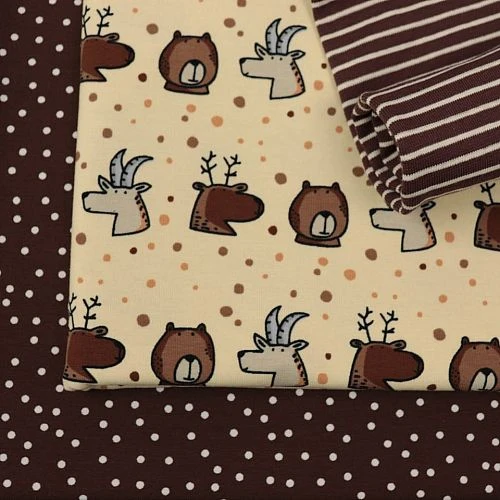 Bio Jersey Stoff Dotties Schoko Braun Von Stoffonkel 3 Bio Jersey Stoff Dotties Schoko Braun Von Stoffonkel – Bild 3