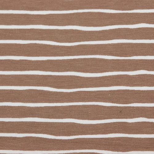 Bio Ringeljersey Stoff Good Vibes Stripes Taupe Von Stoffonkel 3 Bio Ringeljersey Stoff Good Vibes Stripes Taupe Von Stoffonkel – Bild 3