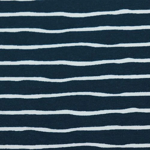 Bio Ringeljersey Stoff Good Vibes Stripes Water By Night Von Stoffonkel 3 Bio Ringeljersey Stoff Good Vibes Stripes Water By Night Von Stoffonkel – Bild 3