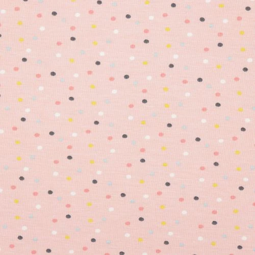 Bio Jersey Stoff Mini Jungle Confetti Rose Von Stoffonkel 3 Bio Jersey Stoff Mini Jungle Confetti Rose Von Stoffonkel – Bild 3