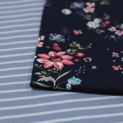 Bio Jersey Stoff Streifen Stonewashed Blau Ringeljersey Stoffonkel -Angebote Stoffbiotop Store Stoff Streifen stonewashed blau Ringeljersey Stoffonkel 413 2