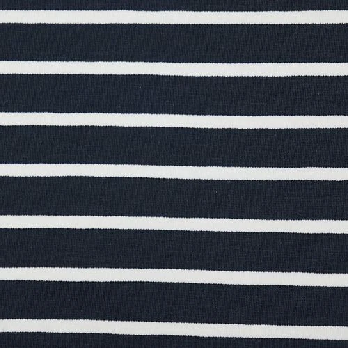Bio Jersey Stoff Mit Streifen Dunkelblau Weiß Als Ringeljersey 3 Bio Jersey Stoff Mit Streifen Dunkelblau Weiß Als Ringeljersey – Bild 3