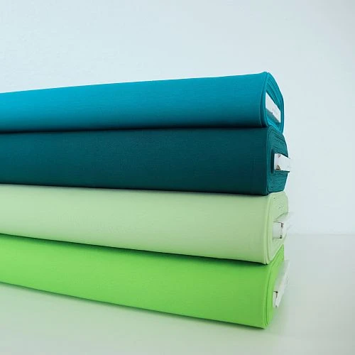 Bio Jersey Stoff Uni Froschgrün 3 Bio Jersey Stoff Uni Froschgrün – Bild 3