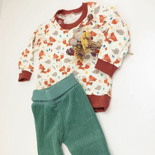 Bio Bündchen Stoff Uni Staubgrün Stoffonkel 6 Bio Bündchen Stoff Uni Staubgrün Stoffonkel – Bild 6