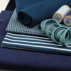 Bio Jersey Stoff Streifen Water By Night Ringeljersey Stoffonkel -Angebote Stoffbiotop Store Streifen water by night Ringeljersey Stoffonkel 411 3