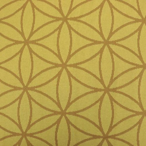 Bio Strickjacquard Blume Des Lebens In Mais Von Stoffonkel 2 Bio Strickjacquard Blume Des Lebens In Mais Von Stoffonkel – Bild 2