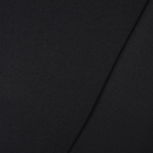 Bio Strickjacquard Rippenmuster Grau Schwarz Von Stoffonkel 2 Bio Strickjacquard Rippenmuster Grau Schwarz Von Stoffonkel – Bild 2