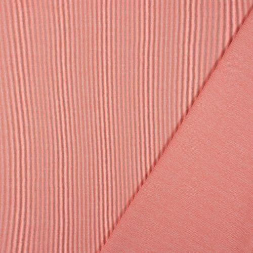 Bio Strickjacquard Rippenmuster Koralle Von Stoffonkel 2 Bio Strickjacquard Rippenmuster Koralle Von Stoffonkel – Bild 2