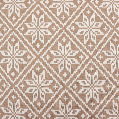 Bio Strickjacquard Snowflake In Oatmilk Von Stoffonkel 2 Bio Strickjacquard Snowflake In Oatmilk Von Stoffonkel – Bild 2