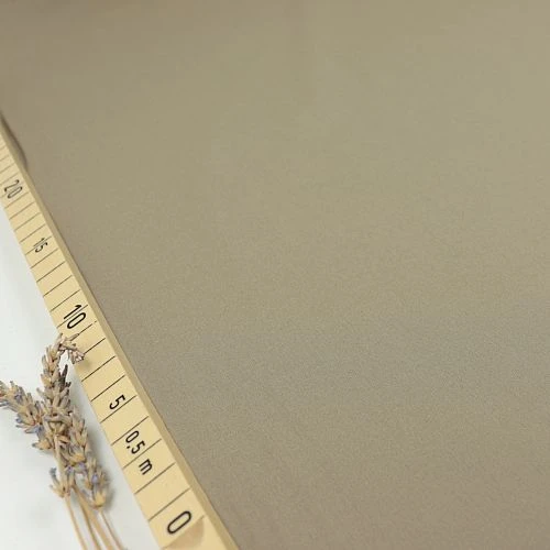 Uni Bio Popeline Candy Cotton In Taupe Von Verhees 1 Uni Bio Popeline Candy Cotton In Taupe Von Verhees