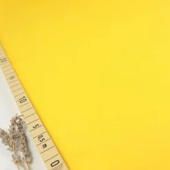 Uni Bio Popeline Candy Cotton In Yellow Von Verhees