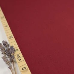 Uni Bio Popeline Candy Cotton In Rouge Von Verhees