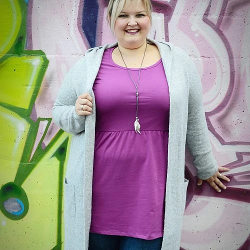 Bio Jersey Stoff Uni Beere 5 Bio Jersey Stoff Uni Beere – Bild 5