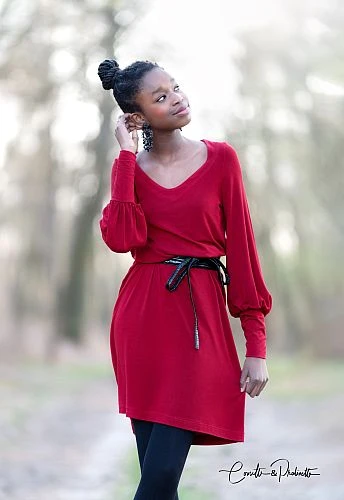 MicroModal® Jersey In Kirschrot Von Fabrilogy 3 MicroModal® Jersey In Kirschrot Von Fabrilogy – Bild 3