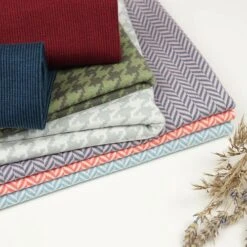 Bio Strickjacquard Hahnentritt Moos Grün Von Stoffonkel -Angebote Stoffbiotop Store moos gruen von Stoffonkel Bio Strickjacquard 789 3