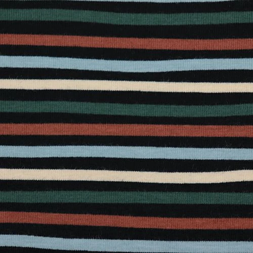 Bio Jerseystoff Schwarz Mit Streifen Als Ringeljersey 3 Bio Jerseystoff Schwarz Mit Streifen Als Ringeljersey – Bild 3