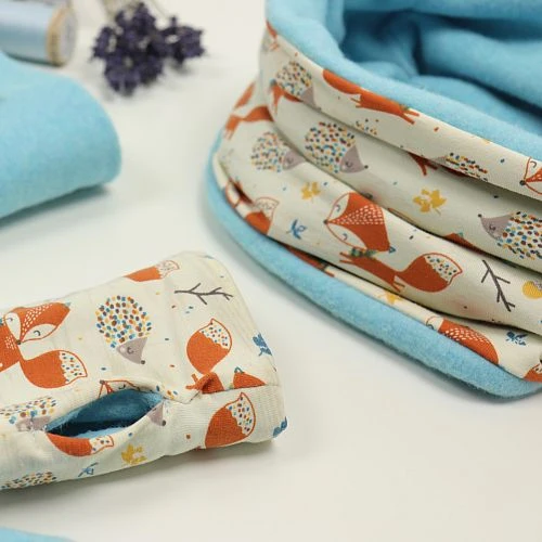 Bio Jersey Motiv Fuchs Und Igel Von Stoffonkel 5 Bio Jersey Motiv Fuchs Und Igel Von Stoffonkel – Bild 5