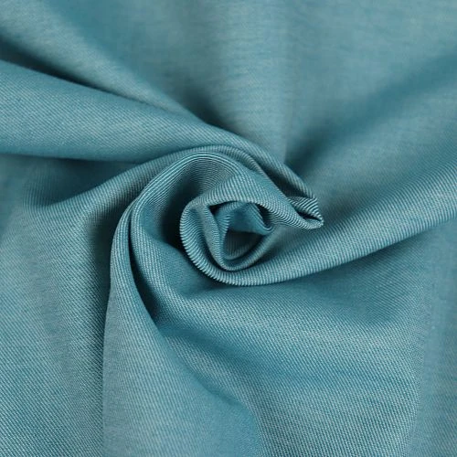 Bio Chambray Uni Lagunen Grün Von Amandine Cha 3 Bio Chambray Uni Lagunen Grün Von Amandine Cha – Bild 3