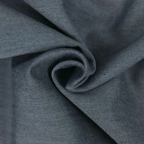 Bio Chambray Uni Nebelgrau Von Amandine Cha 3 Bio Chambray Uni Nebelgrau Von Amandine Cha – Bild 3