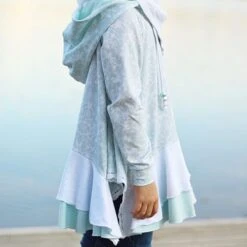 Bio Jersey Stoff Uni Eisblau -Angebote Stoffbiotop Store uni eisblau Bio Jersey Stoff 45 3